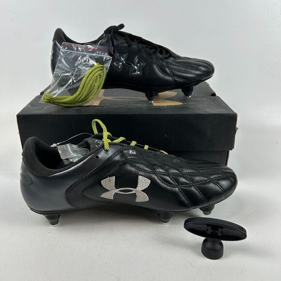 Under Armour Hydrastrike II SG Soccer Cleats Womens US 11 Black with Extra Laces - Picture 1 of 13